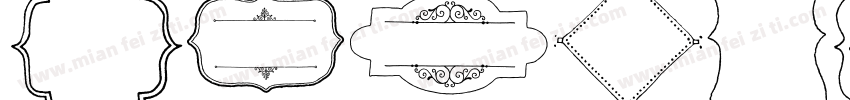 AmorieExtrasW05 Frames字体转换